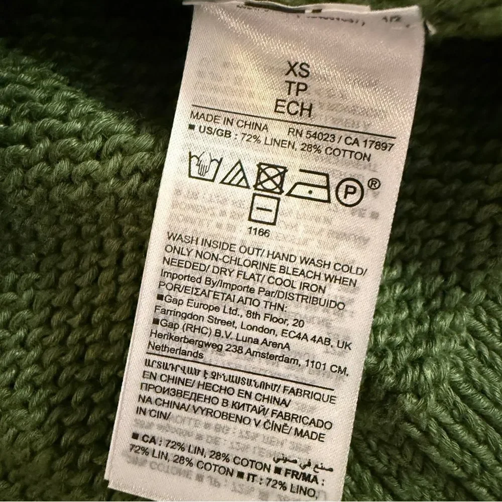 Banana Republic Linen Cotton Boxy Sweater